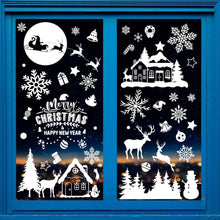 Weihnachtsfensterbilder Selbstklebend Groß Weiß Statisch Set 9 Bögen