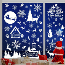 Fensterbilder Weihnachten Selbstklebend Groß Weiß 9 Bögen