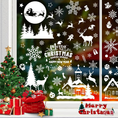 Fensterbilder Weihnachten Selbstklebend Groß XXL Fensterdekoration