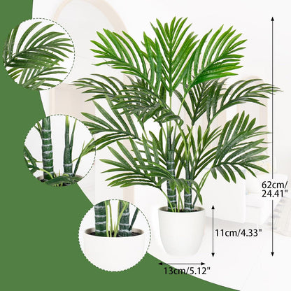 Kunstpflanze Areca-Palme 60cm Groß Deko Wohnzimmer