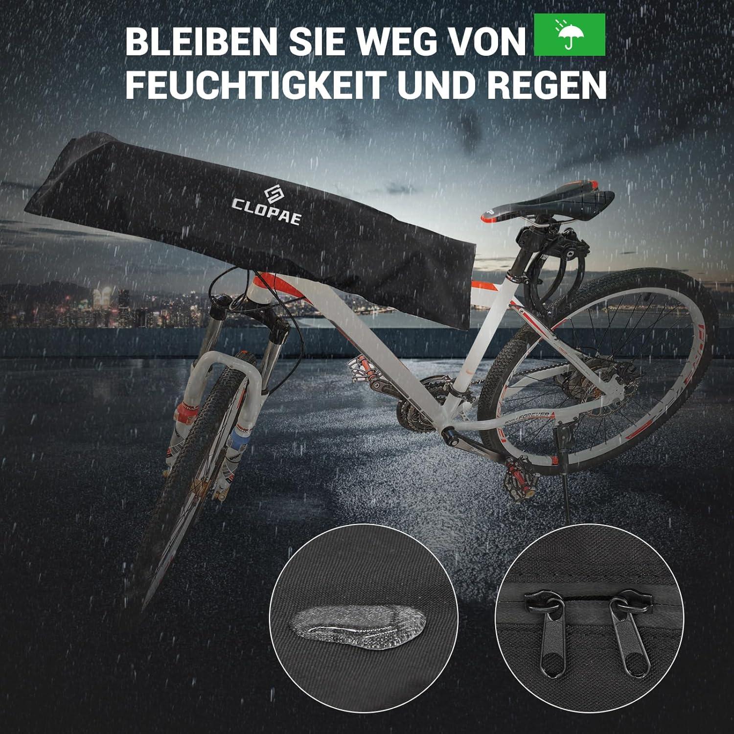 2er Pack Lenkerschutzhülle für Ebike - Oxford Schutzhülle mit Reißverschluss und Klettverschlüssen