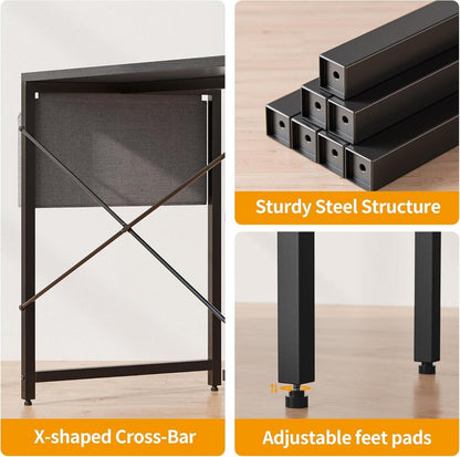 Schreibtisch Eckschreibtisch Regal Aufbewahrung 140cm Schwarz