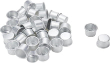 Kerzenhalter Set für Stabkerzen Silber Metall 40 Stück