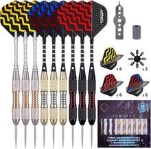 Professionelle Steeldarts Dartpfeile Set 24g Metallspitze 9 Stück