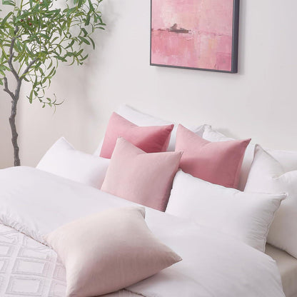 Topfinel Samt Kissenbezüge 4er Set grün 50x50 Zierkissen dekokissen Sofa Sofakissen
