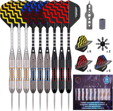 Professionelle Steel Dartpfeile Set mit Metallspitze 24g & Flights