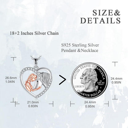 Mädchen Halskette Pferd Anhänger 925 Sterling Silber Geschenke Damen
