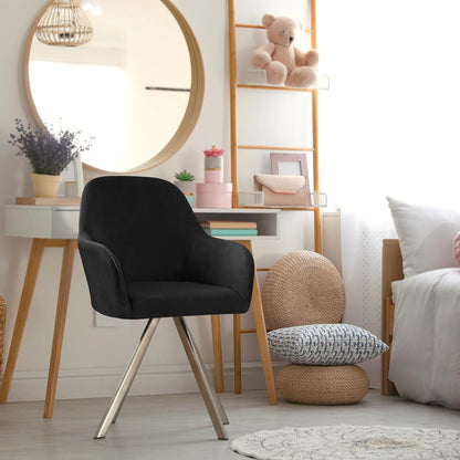 Stretch Stuhlbezug Stuhlhussen 2er Set Armlehne Schwarz Esszimmer