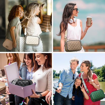 Echtleder Damen Umhängetasche Blau Crossbody Modisch