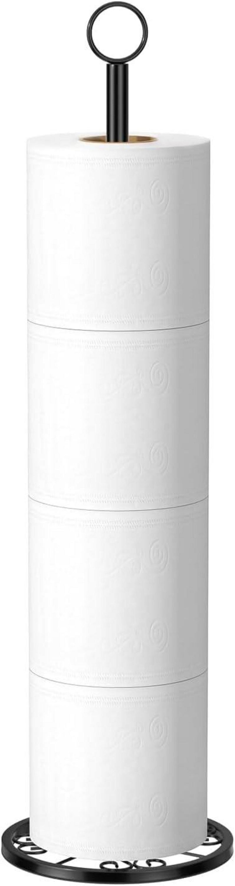 Freistehender Toilettenpapierhalter Vintage Edelstahl
