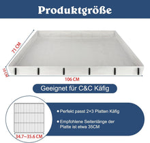 Wasserdicht Meerschweinchen Käfig Matte 106x71 cm Grau