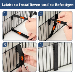 Wasserdicht Oxford-Stoff Meerschweinchen Bettwäsche Käfig Liner - Grau 106*71*10cm