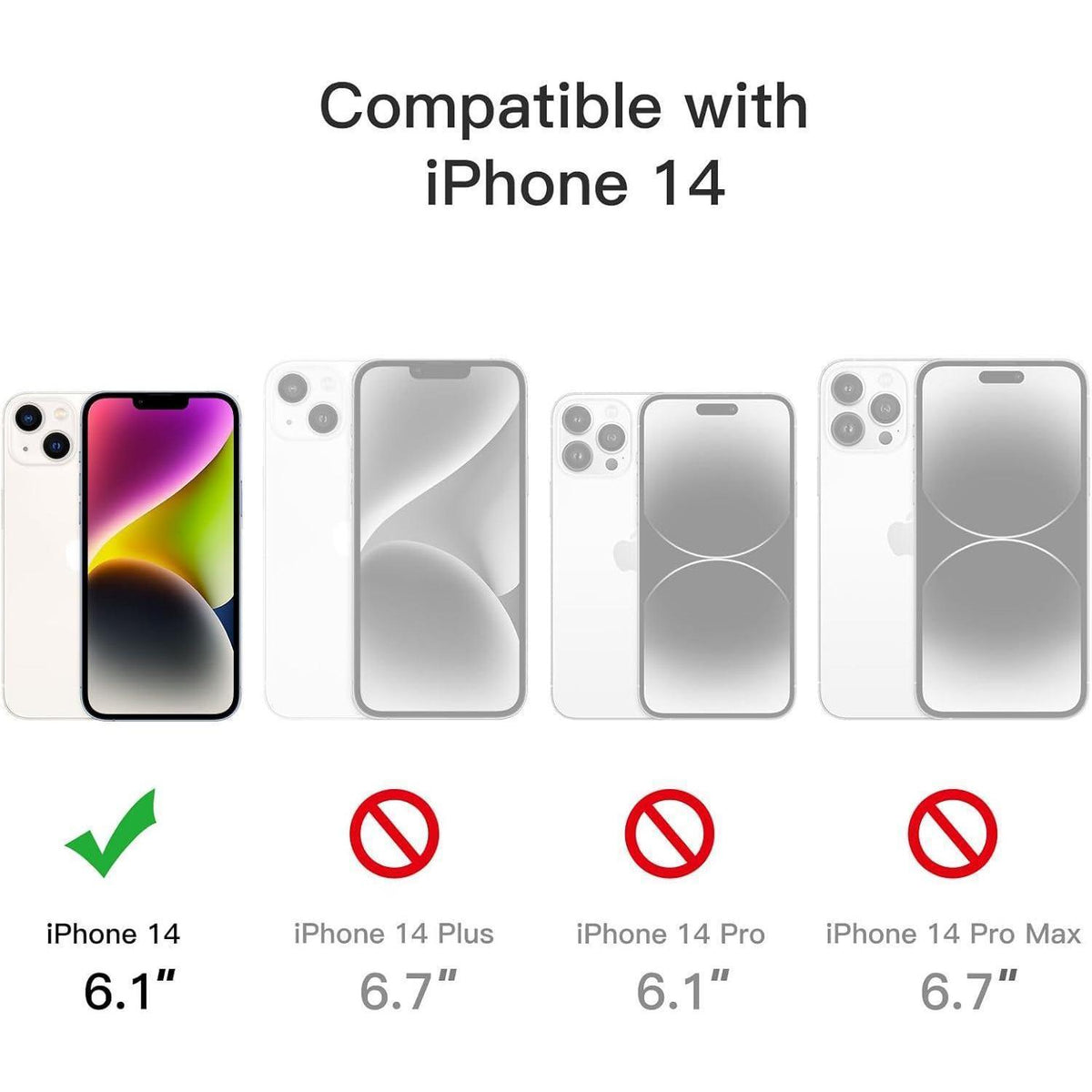 iPhone 14 Hülle transparent, stoßfest, Sierrablau