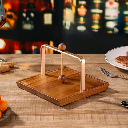 Landhaus-Stil Serviettenhalter für Tisch & Küche, Massivholz