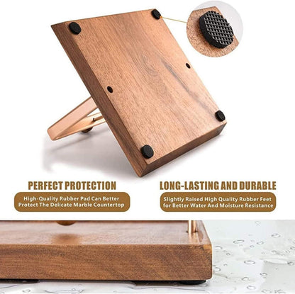 Serviettenhalter Holz flach gewichtet für Tisch Küche Bar