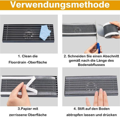 Abfluss Haarfänger Einweg Duschabfluss Mesh Selbstklebend