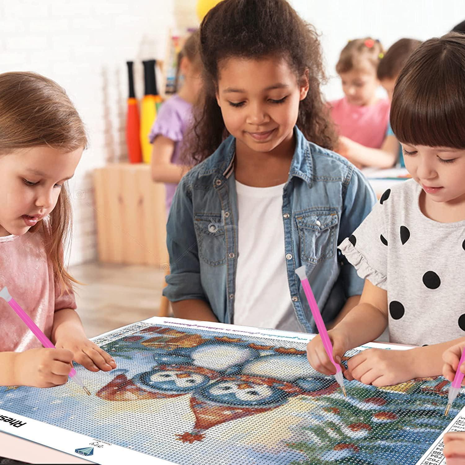 DIY 5D Diamond Painting Set Weihnachten Pinguin 30x30cm