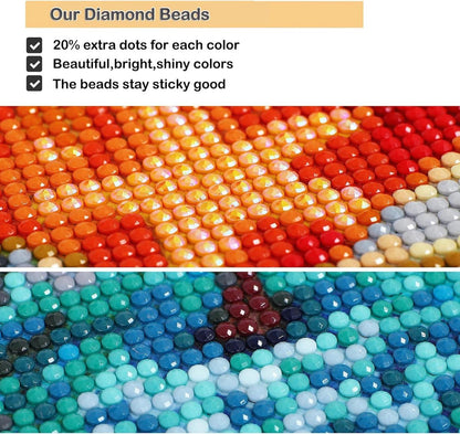 Weihnachts-Diamant-Malset 5D DIY Pinguin 30x30cm Home Wand Dekor