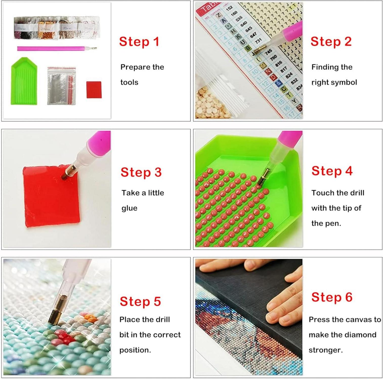 DIY 5D Diamond Painting Set Weihnachten Pinguin 30x30cm