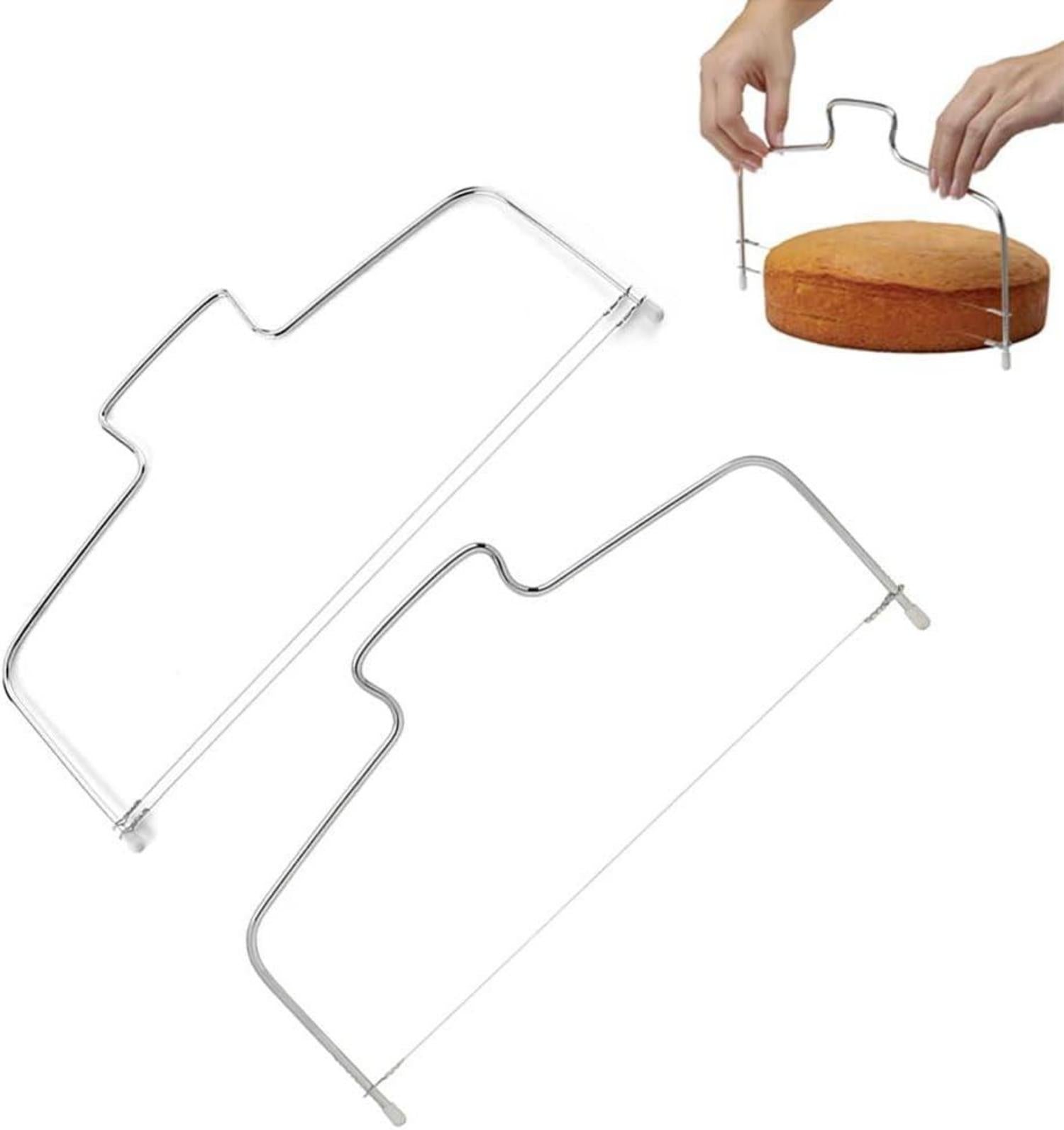 Tortenschneider Edelstahl Höhenverstellbar Schneidedraht 32cm