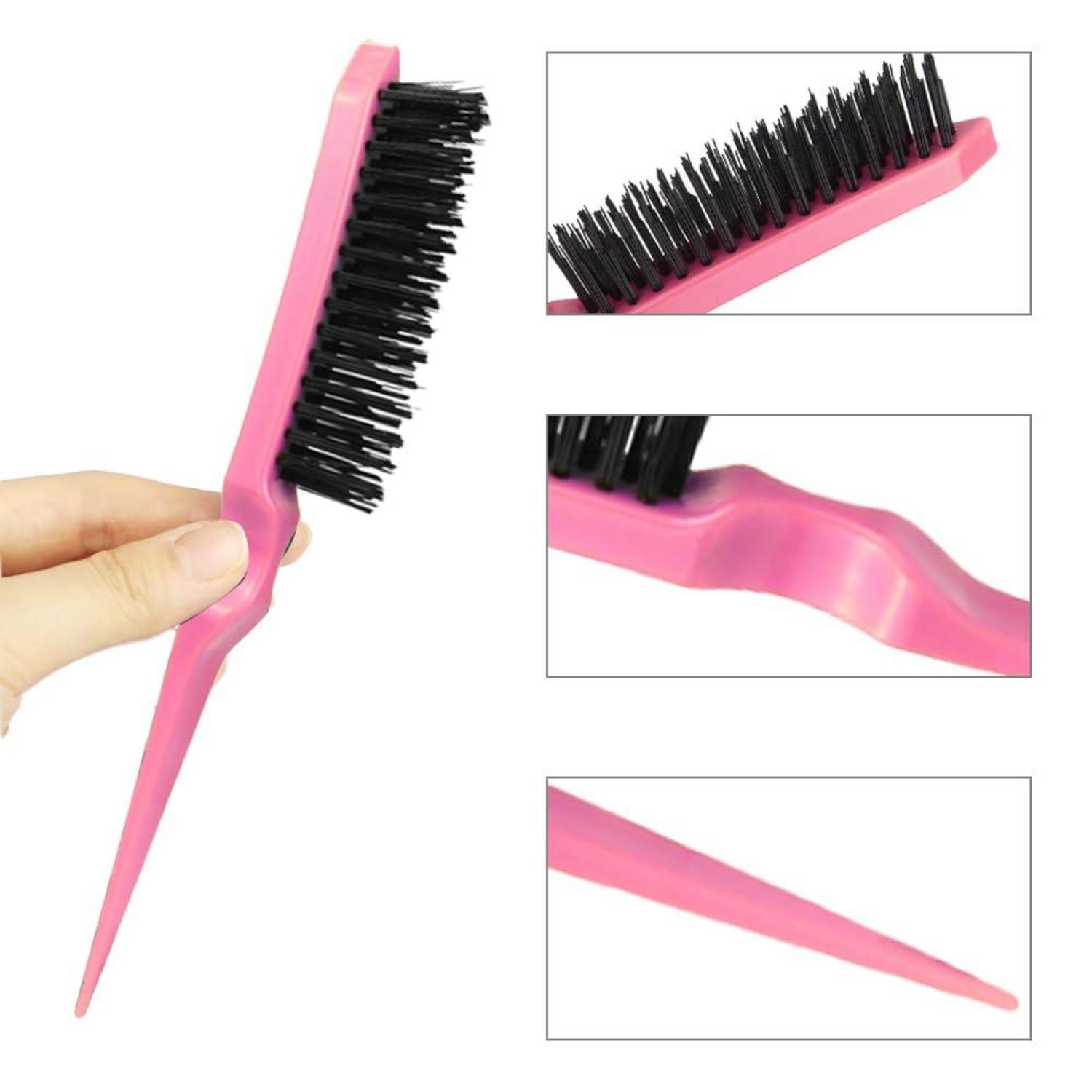 6er-Set Toupierkamm Wimpernbürste Borstenkamm Rattenschwanzkamm