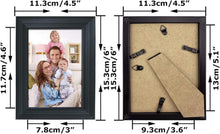 Bilderrahmen Set 12 Stück 9x13 cm Schwarz Fotorahmen Collage