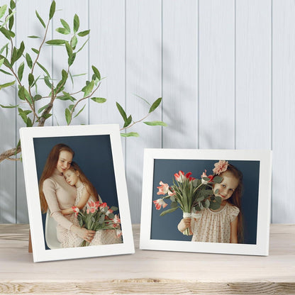 Bilderrahmen Set 15x20 cm Weiß für Fotos Wand- Tischaufsteller