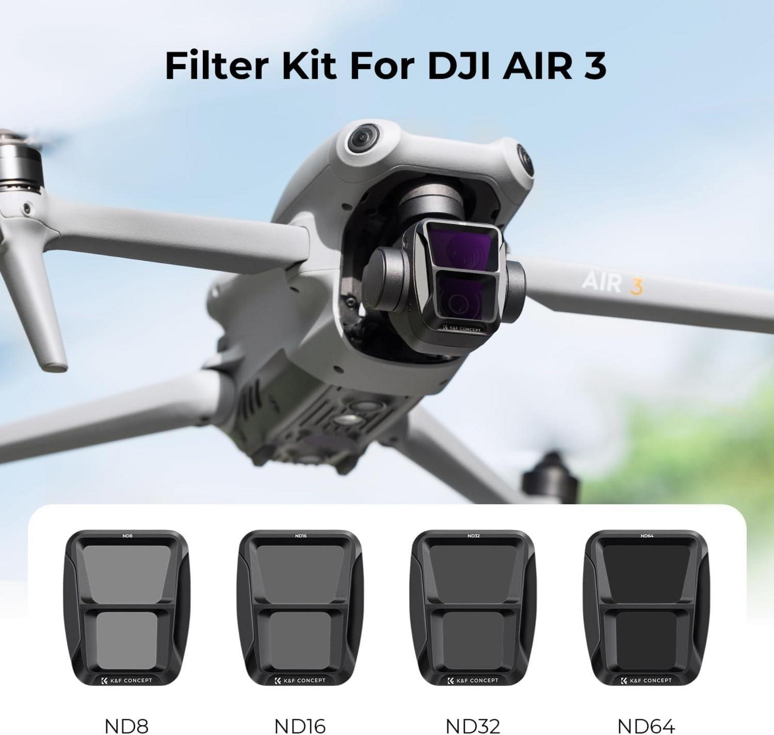 K&F Concept Air 3 ND Filter Set 4er Pack ND8 ND16 ND32 ND64