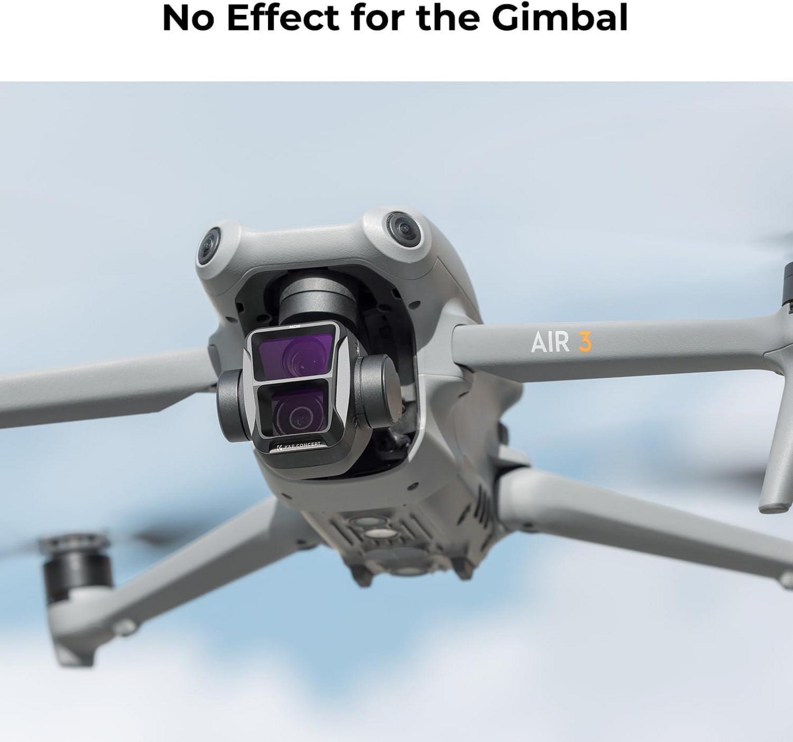 ND Filtersets 4er Pack ND8 ND16 ND32 ND64 für DJI Air 3 GimbalSafe