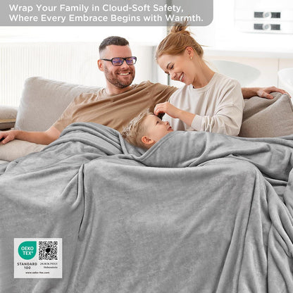 Wärmer Weiche Flauschig Flanell Sofadecke 230x240cm