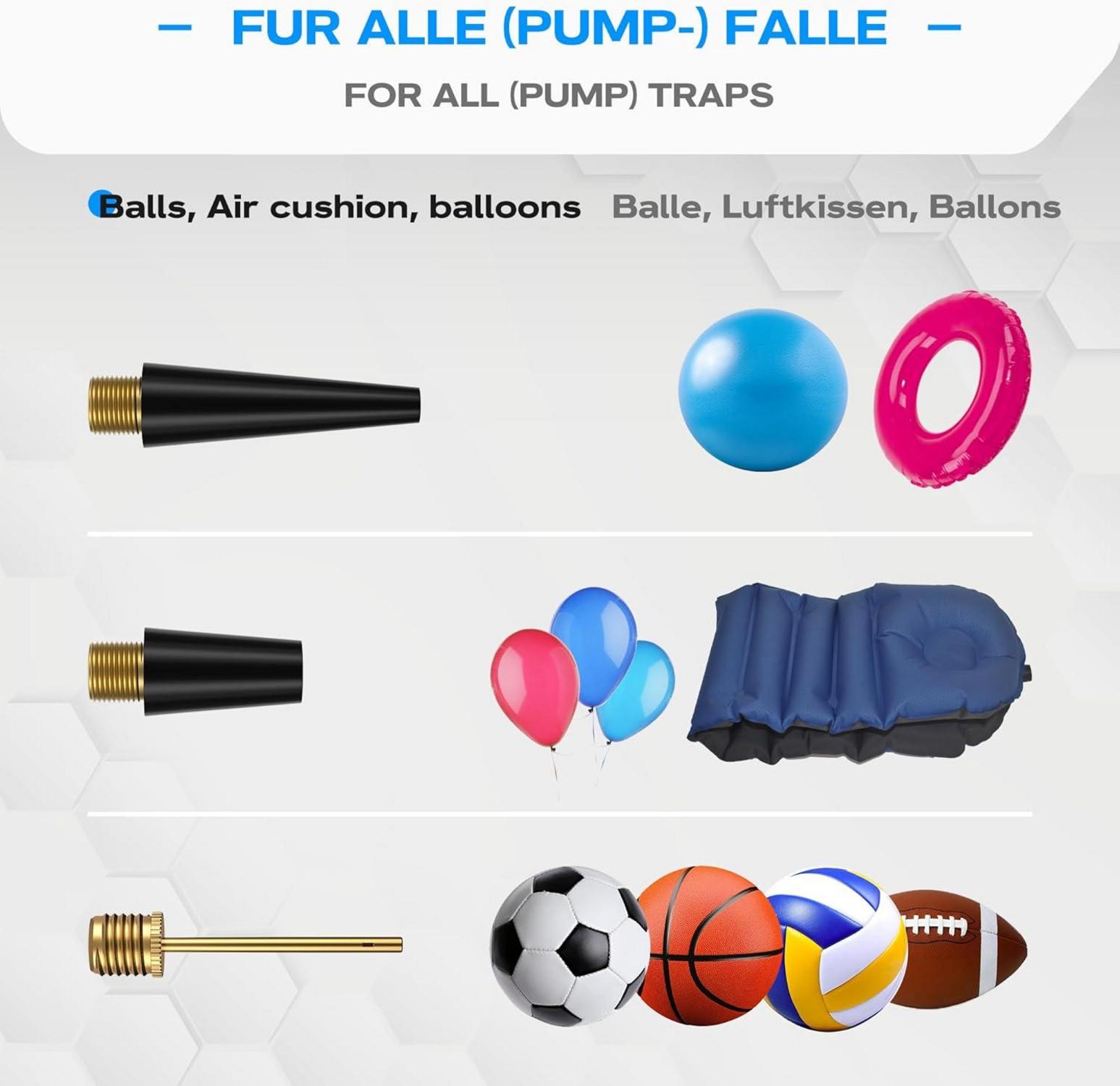 Fahrradventil Adapter Set mit 8 DV SV AV Adapter und Zubehör
