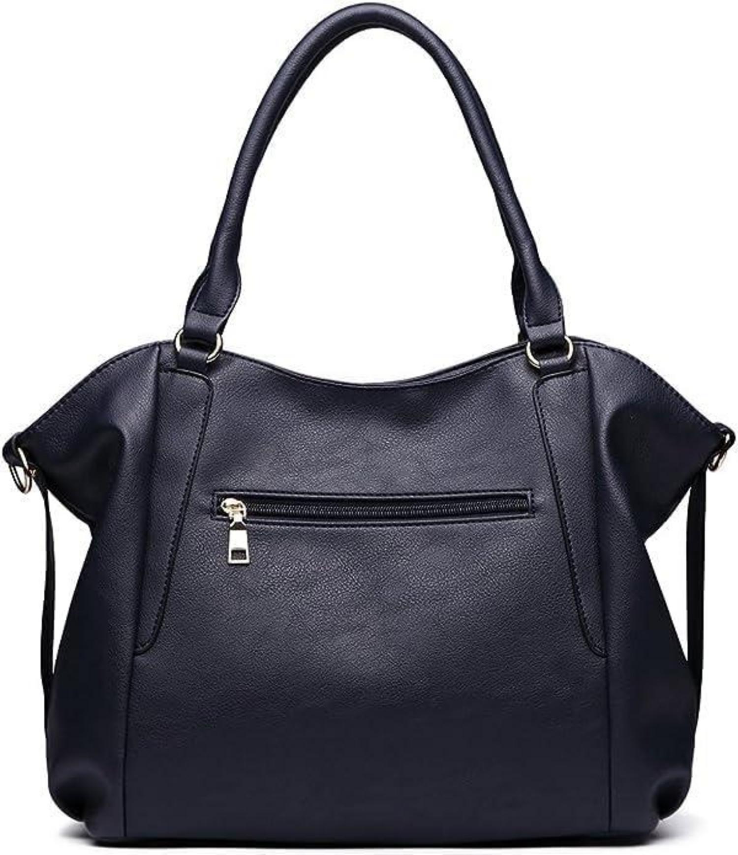 Miss Lulu Tote Schultertasche Damenmode Geschenk PU Leder