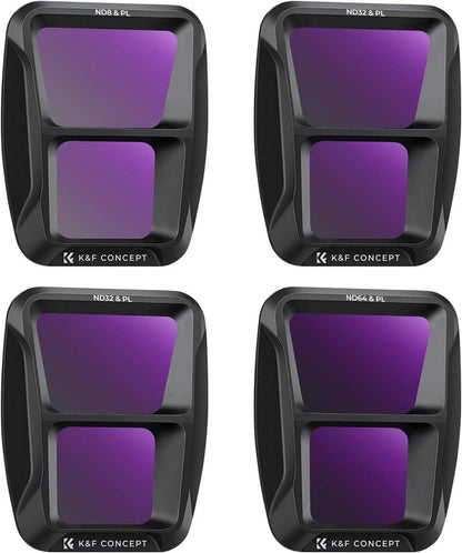 ND/PL Filtersets 4er Pack für DIJ Air 3 - AGC-Glas mit