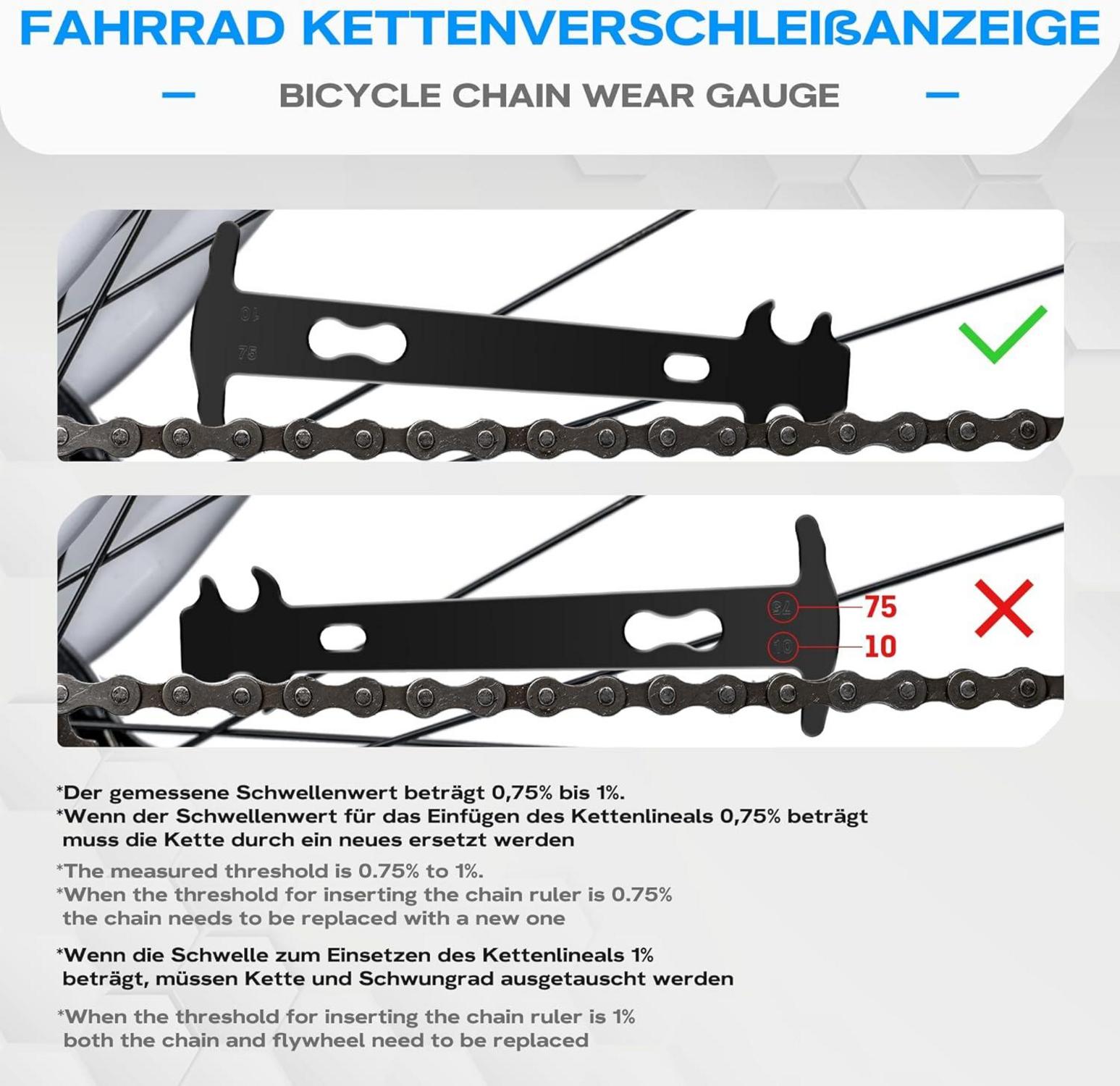 Kettennieter Set für Fahrradketten 6-12 Gang - Werkzeug Set