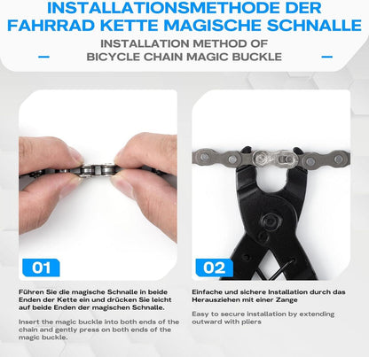Fahrrad Kettennieter Reparatur Set 6-12 Gang Universal Werkzeug