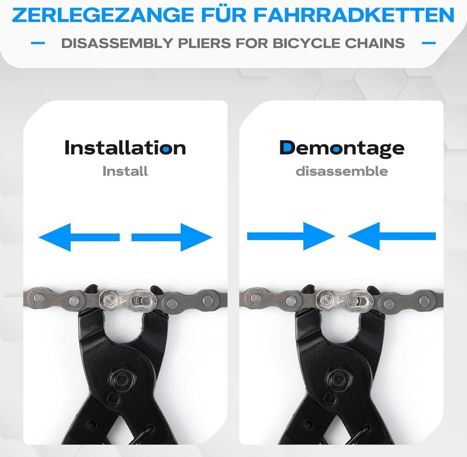 Fahrrad Kettennieter Set 6-12 Fach Fahrradkette Reparatur Werkzeug