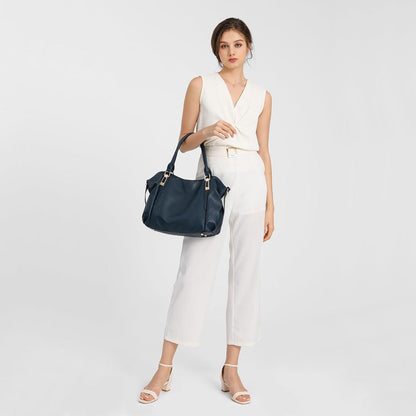 Damen Handtasche Groß Shopper Tote Bag Henkeltasche PU Leder