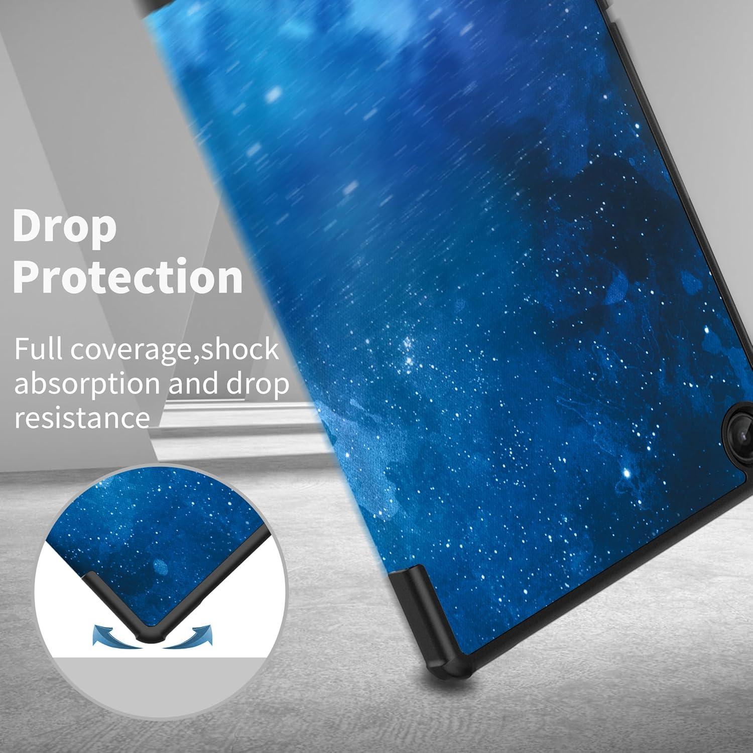 EasyAcc Hülle für Lenovo Tab M10 Plus 3rd Gen 10.6 Zoll 2022 mit Schutzfolie und Standfunktion