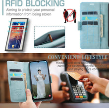 Samsung Galaxy A14 Handyhülle 5G/4G RFID Leder Flip Case