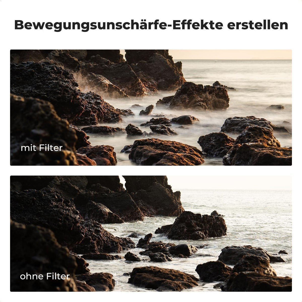 Variabler Graufilter 105mm ND2-400 mit Hebel und Tasche