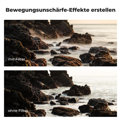 Variabler Graufilter 105mm ND2-400 mit Hebel und Tasche