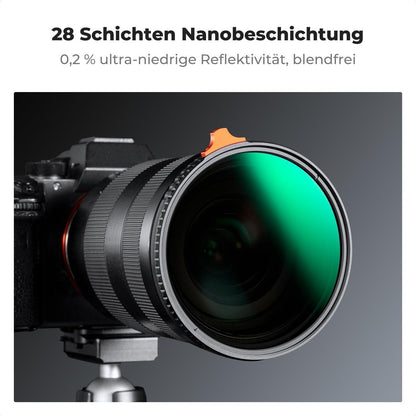 Variabler Graufilter 105mm ND2-400 mit Hebel und Tasche