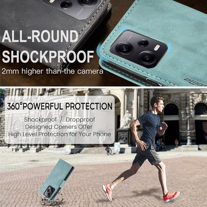 Xiaomi Redmi Note 12 Pro 5G Hülle Leder RFID Tasche Blau