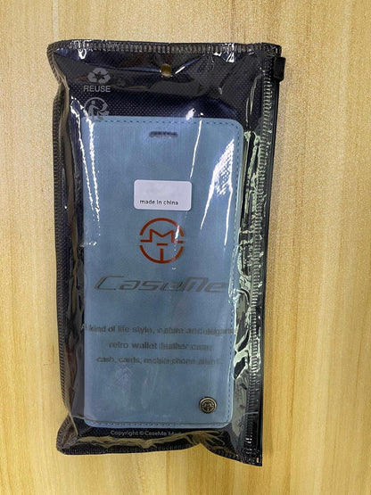 Xiaomi Redmi Note 12 Pro 5G Handyhülle Premium Leder Schutzhülle RFID Flip Case - HellBlau