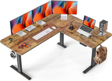 Höhenverstellbarer L-förmiger Stehschreibtisch Ecke 160 cm