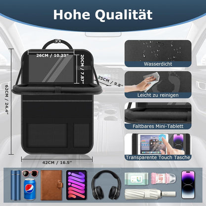 Auto Organizer Kinder Rückenlehnenschutz Tablet Tasche Klapptisch, 2 Stück