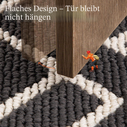 Schmutzfangmatte rutschfest 120x180 cm – Dunkelgrau Terrazzo