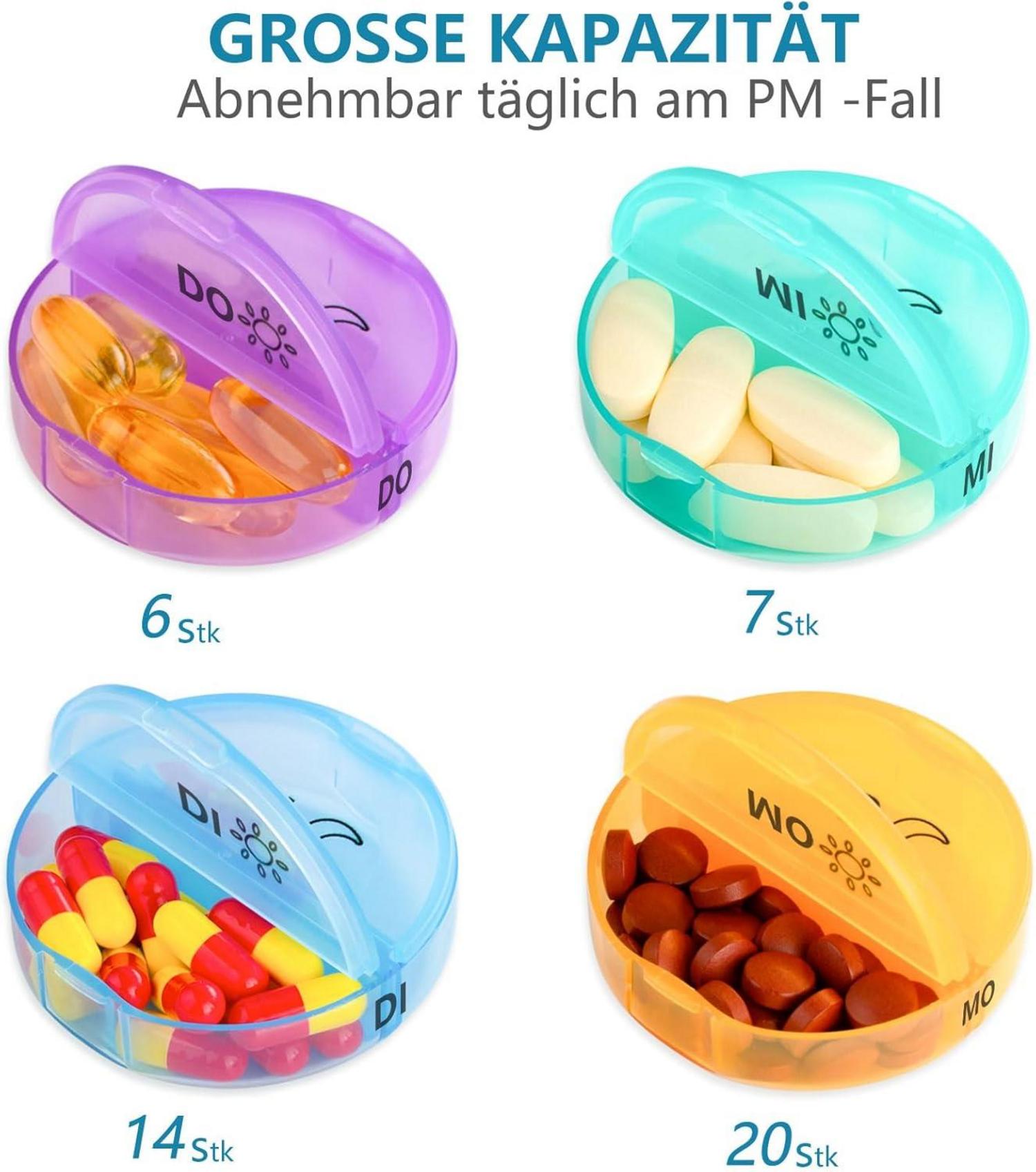 Pillendose 28 Tage Monatlicher Organizer für Medikamente