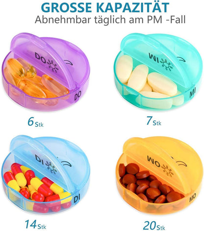 Pillendose 28 Tage Monatlicher Organizer für Medikamente