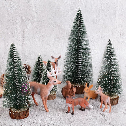 14-teilige Weihnachtsminiaturfiguren Weihnachtsbaum Ornament Basteln